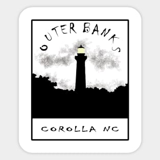 Currituck Beach Outer Banks OBX Corolla NC Lighthouse Sticker